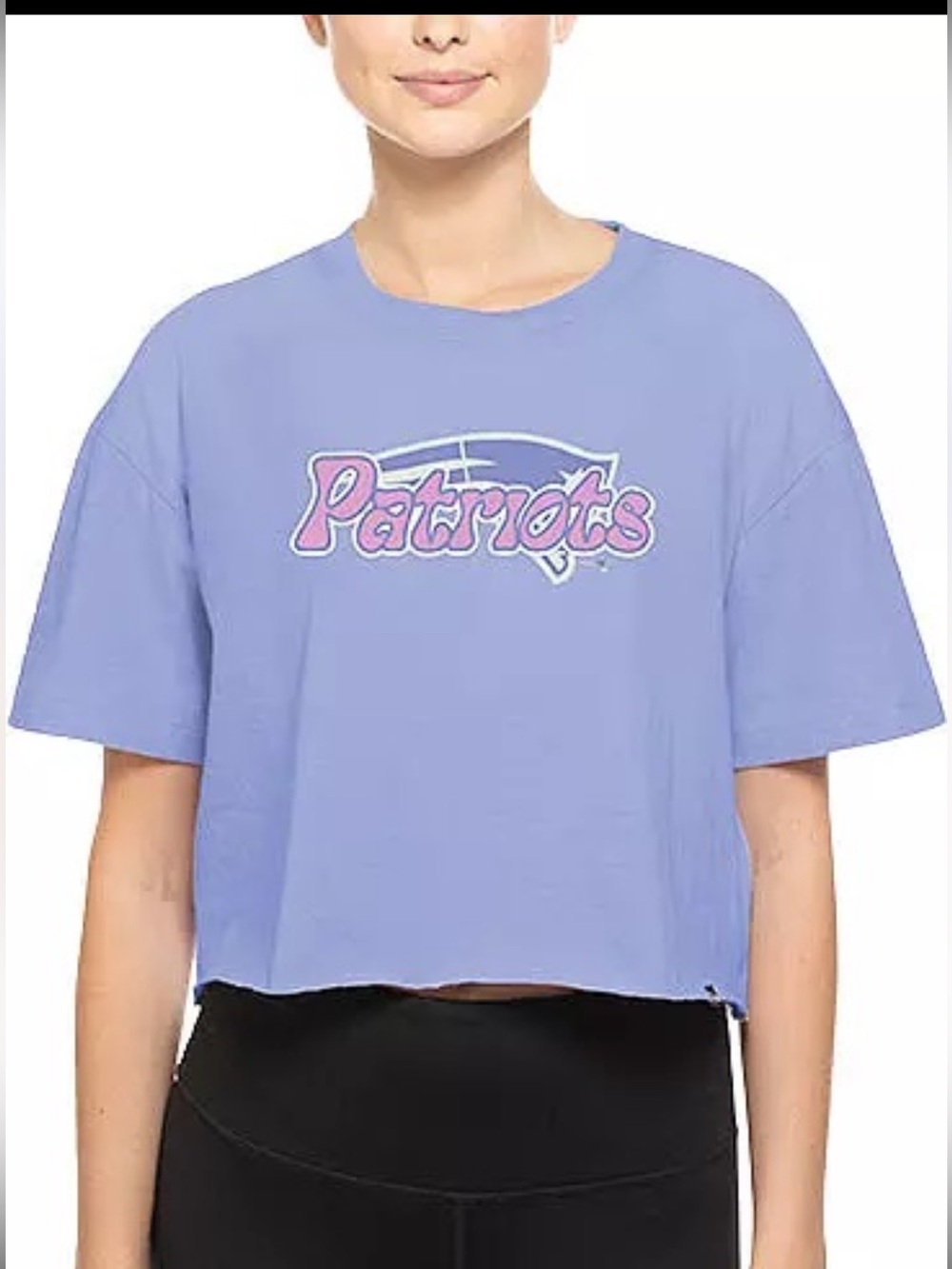 New Era Women's New England Patriots Purple Glow Ink T-Shirt NWT Size Large